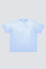 Men's Summer 250g Cotton Spray Fade Collar Distressed Tee
