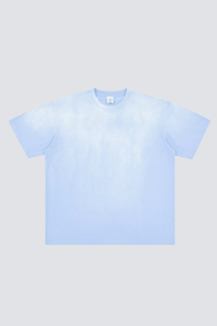 Men's Summer 250g Cotton Spray Fade Collar Distressed Tee