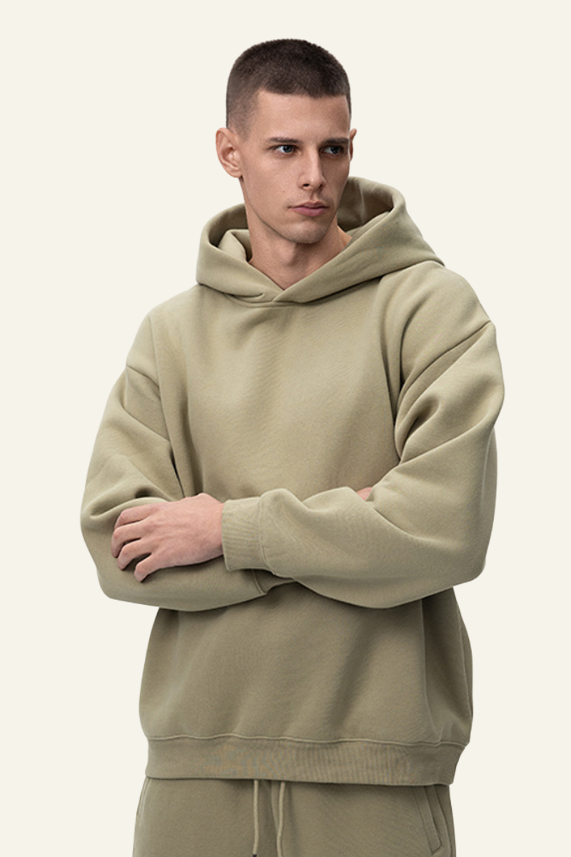 Men's Streetwear Heavyweight Fleece-lined Hoodie