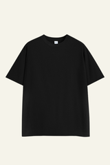 Men's Streetwear Loose-Fitting Drop Shoulders Solid T-shirt