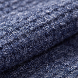 Men's Streetwear V-Neck Waffle Textured Knit Sweater