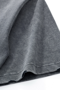 Men's Cotton Frayed Streetwear Washed T-Shirt