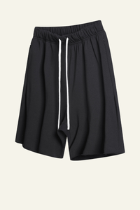 Men's Vintage Washed Cotton Frayed-Hem Shorts