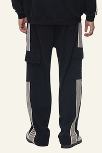 Men's Streetwear Color Blocked Side-Striped  Pants