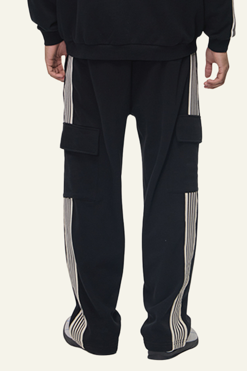 Men's Streetwear Color Blocked Side-Striped  Pants