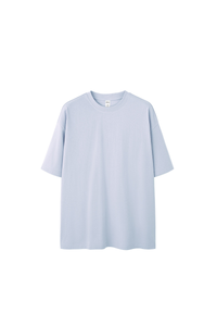 Men's Spring Summer 260g Solid Crewneck Oversized Tee