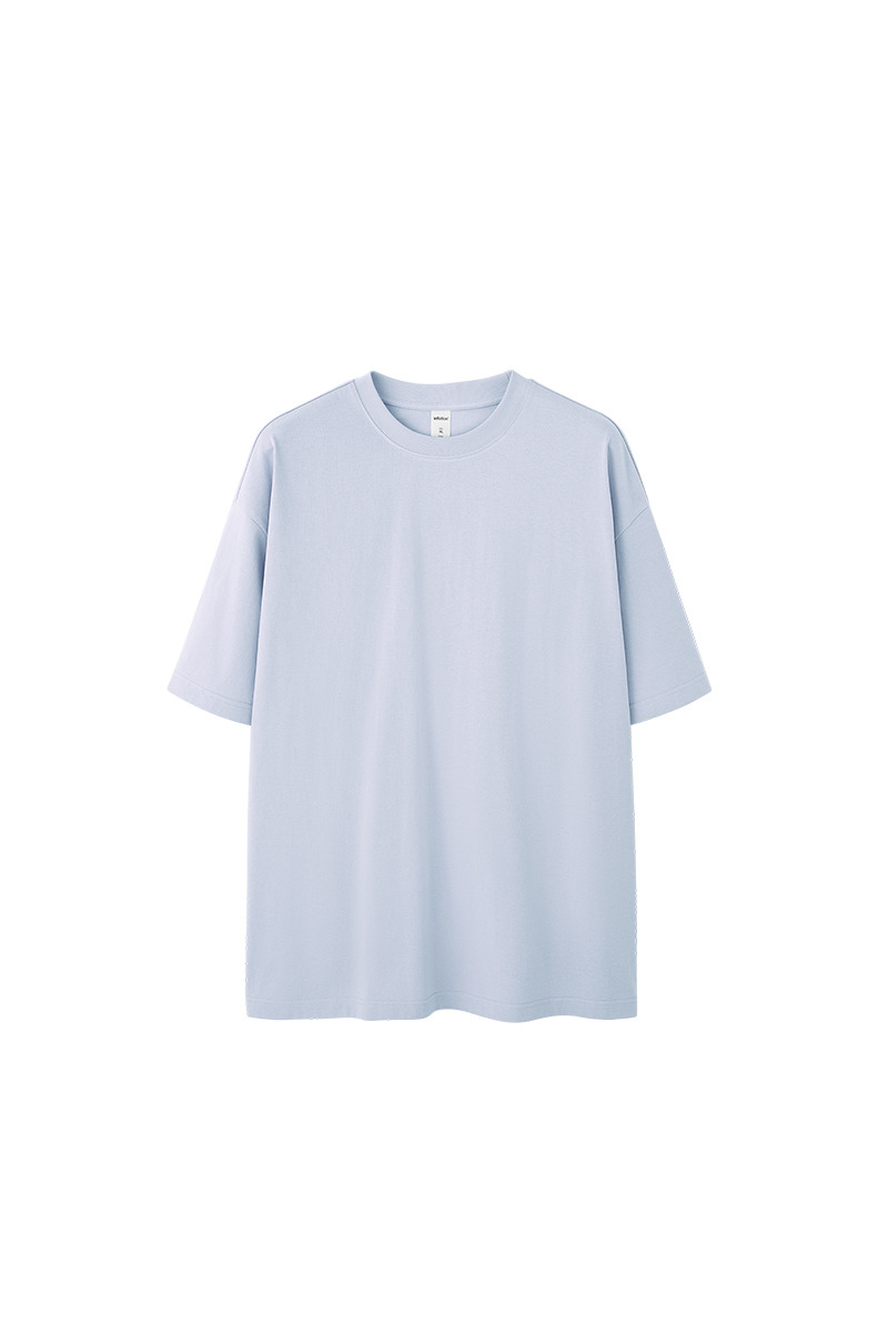 Men's Spring Summer 260g Solid Crewneck Oversized Tee