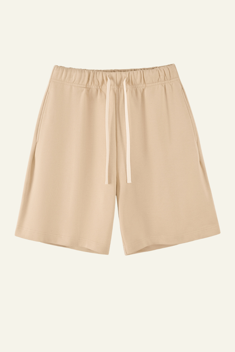 Women's  Cotton Heavyweight Drawstring Straight Leg Short