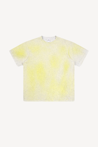 Men's Summer 160g Cotton Hand Painted Fade Loose Crew Tee