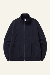 Men's Streetwear Stand Collar Fleece-lined Jacket