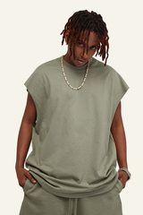 Men's Streetwear Heavyweight Cotton Sleeveless Top
