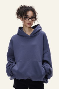 Women's  Streetwear Short Curved-Hem  Hoodie