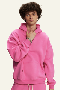 Men's Streetwear 350G Heavyweight Oversize Solid Hoodie
