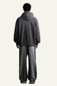 Men's  Cotton Vintage Set:Hoodie And Straight Leg Pant
