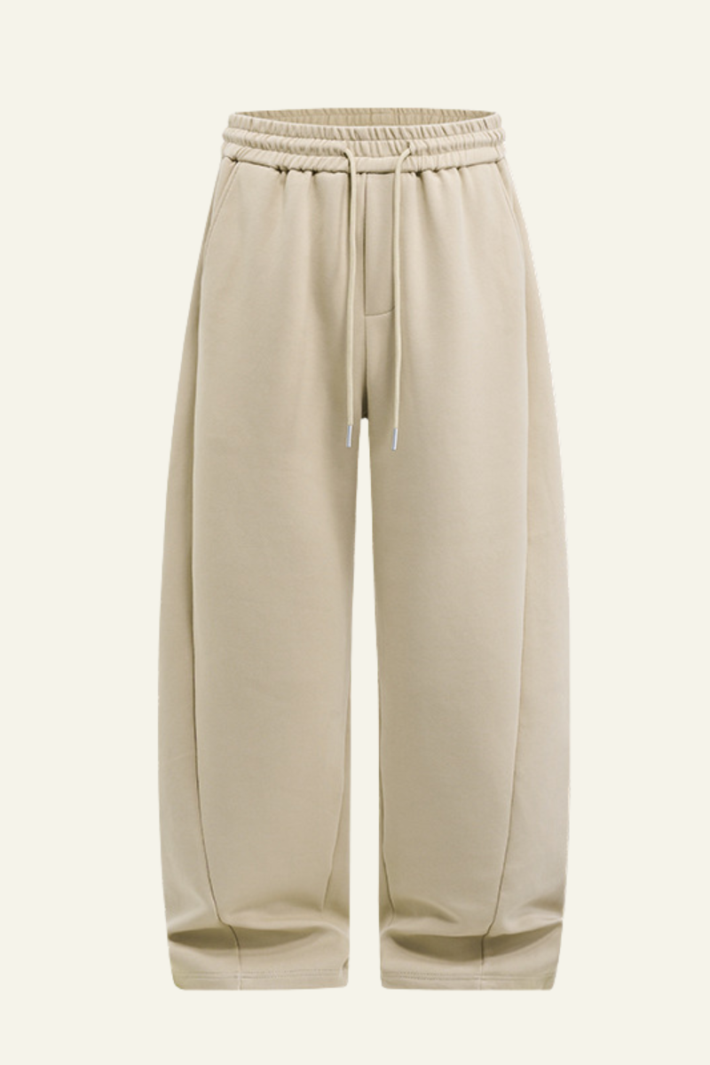 Men's Streetwear Drawstring Straight-Leg Pants