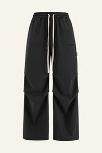 Men's Streetwear Side Pleated Quick-Dry Straight Leg Pants