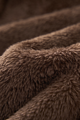 Men's Short-length Plush-lined Full-zipper Jacket.