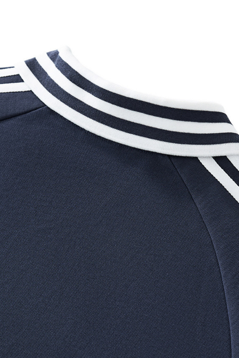Women's  Streetwear Cotton Striped Color-Block Sweatshirts