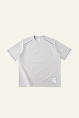 Men's Streetwear Color-Blocked Stripe Sport T-shirt