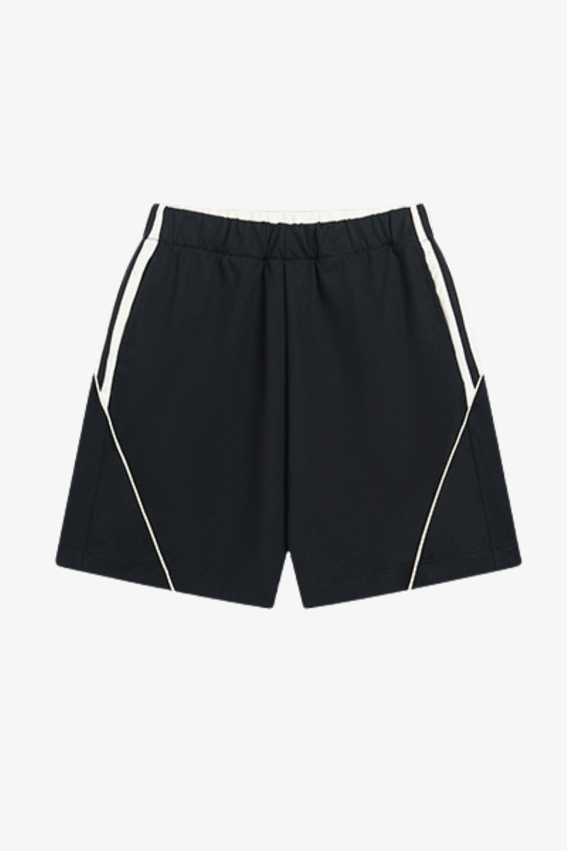Men's Streetwear Color-Blocked Stripe Shorts