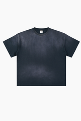 Women's Summer Cotton Washed Spray Fade Oversized Tee