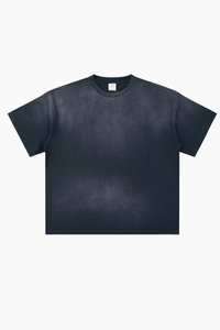 Women's Summer Cotton Washed Spray Fade Oversized Tee