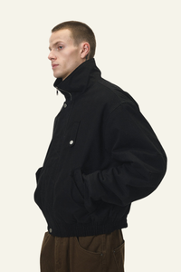 Men's Streetwear Detachable Collar Fleece Stand Jacket