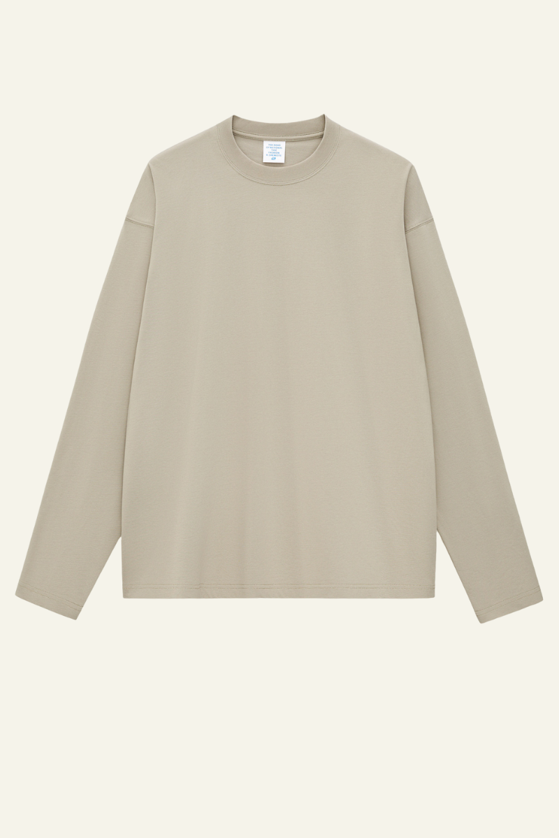 Women's Cotton Relaxed Long-Sleeved T-shirt