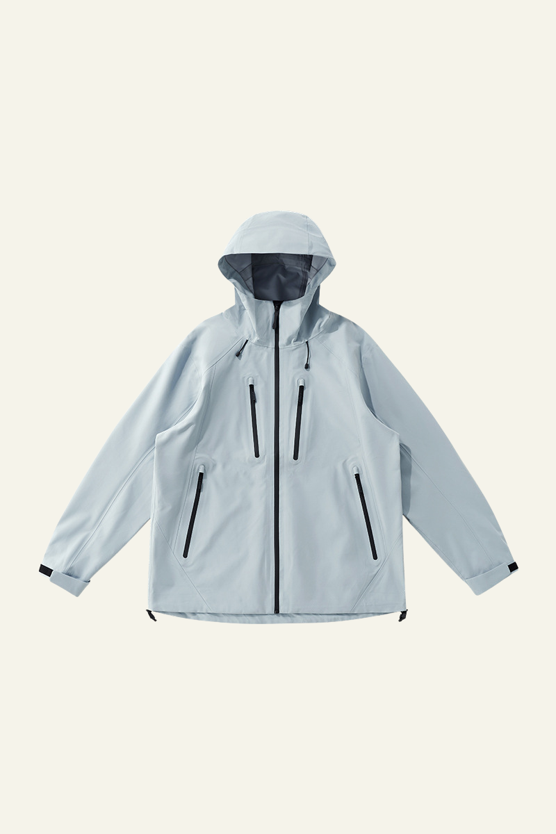 Men's Streetwear Color Block Outdoor Water-Resistant Jacket