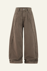 Men's  Cotton Streetwear Distressed-style Vintage Pants