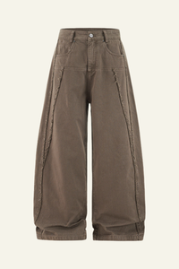 Men's  Cotton Streetwear Distressed-style Vintage Pants