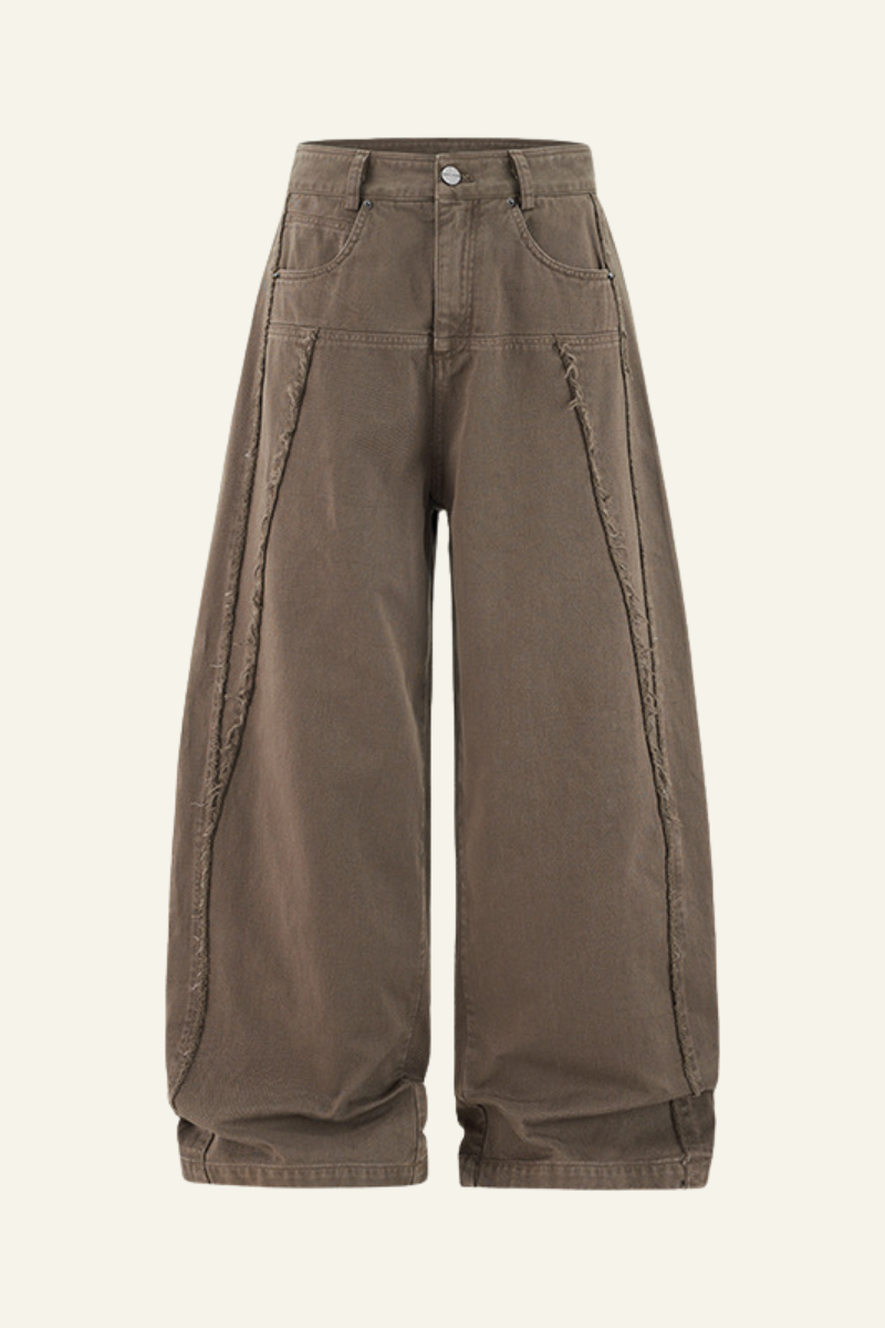 Men's  Cotton Streetwear Distressed-style Vintage Pants