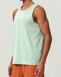 220g cotton blend fabric summer men's Tank Tops