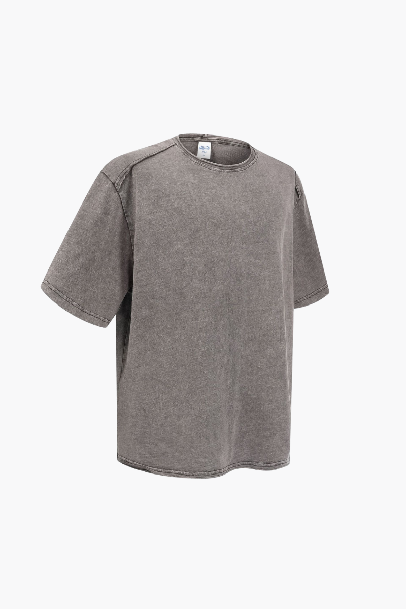 Men's Cotton Vintage Washed Distressed T-shirt