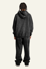 Men's Streetwear Set:Hooded Jacket And Straight-leg Pants