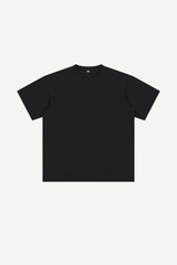 Men's Summer 260g Solid Cotton Loose Cuffed Tee