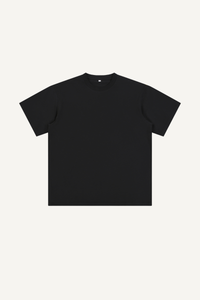 Men's Summer 260g Solid Cotton Loose Cuffed Tee