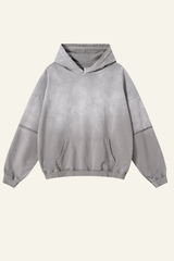 Men's Cotton Vintage Faux-Two-Piece Hoodie.