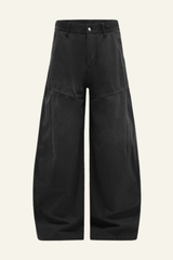 Men's Washed  Vintage Fleece-Lined Casual Pants.
