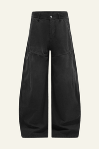 Men's Washed  Vintage Fleece-Lined Casual Pants.