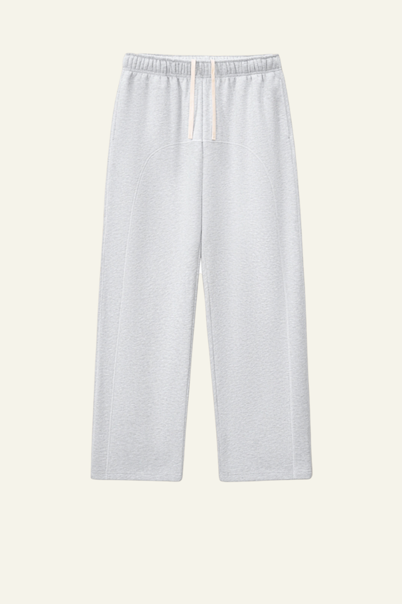 Women's Streetwear Color-Block Elastic Wide-leg Casual Pants