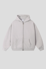 Women's Fall Winter 360g Washed Batik Fleece Loose Hoodie