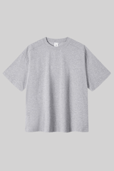 Men's Summer 220g Ribbed Crewneck Solid Set-in Quick Dry Tee