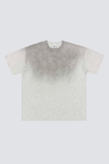 Men's Summer 250g Cotton Spray Fade Collar Distressed Tee