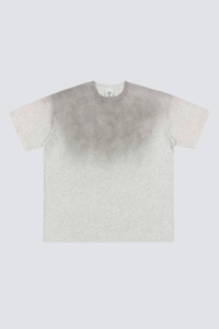 Men's Summer 250g Cotton Spray Fade Collar Distressed Tee