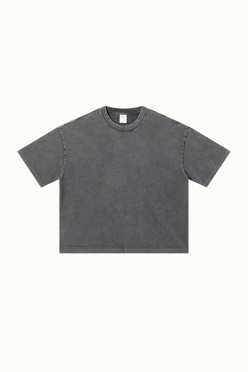 Women's Summer 280g Cotton Washed Oversized Boxy Tee