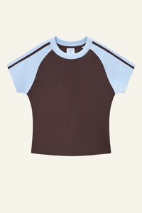 Women's Vintage Color Block Slim T-shirt