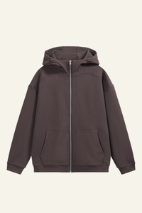 Men's Streetwear Front Pocket Full-zipper Hooded Jacket
