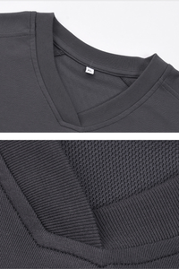 Men's Summer 240g Mesh V-Neck Breathable Tee