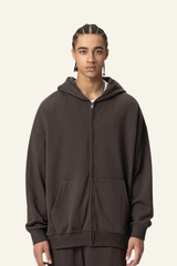 Men's Streetwear Full Zipper Hooded Jacket